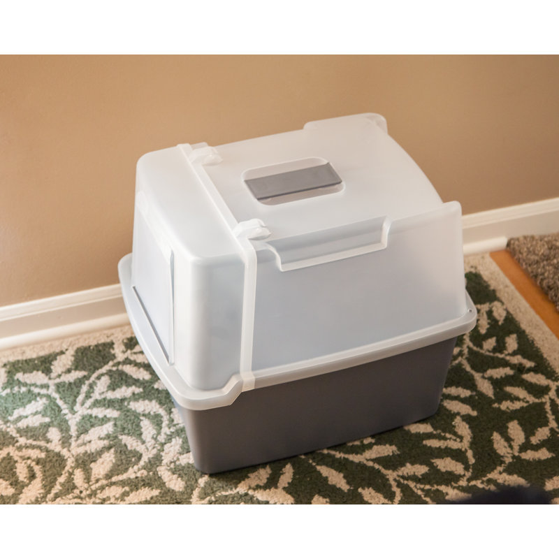 IRIS Plastic Enclosed Standard Litter Box & Reviews Wayfair.ca